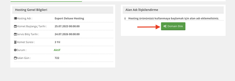 Hosting Paketine Domain Nasıl Eklenir ? - Atak Domain