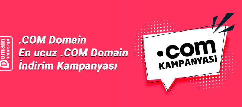 .COM Domain - En ucuz .COM Domain İndirim Kampanyası