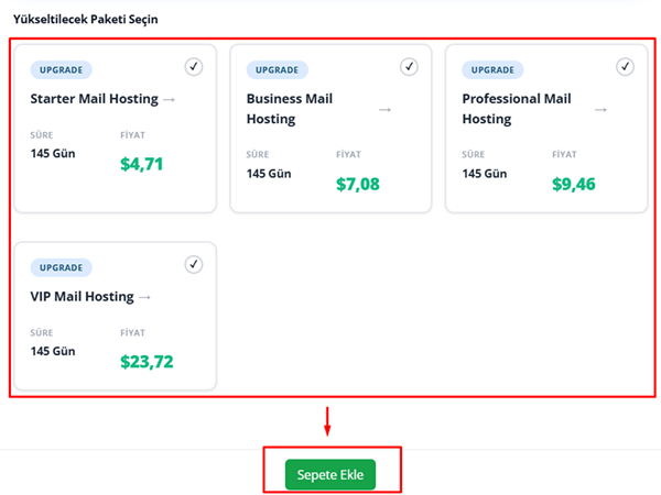 Mail Hesabı Yükseltme ve Ek Mail Tanımlama