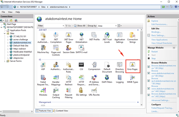 How to Enable 500 Internal Server Error Page?