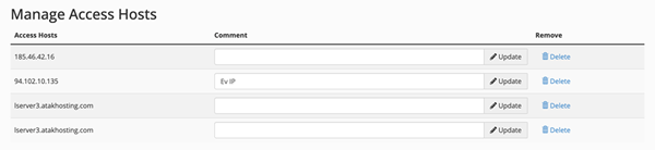 Mysql ve Mssql için remote access izni nedir?