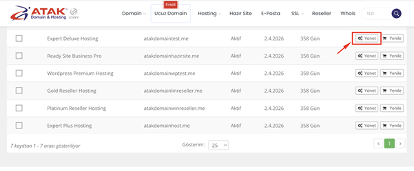 Web Hosting (cPanel) hesabıma FTP kullanıcıları ekleme