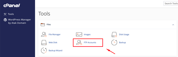 Web Hosting (cPanel) hesabıma FTP kullanıcıları ekleme