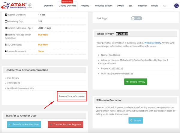 How to Update Domain Contact Information?