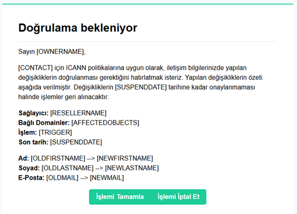 Kayıt Sahibi Değişikliği (Change of Registrant) Rehberi
