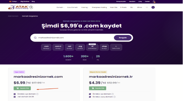 .COM Domain Kaydı Nasıl Yapılır?