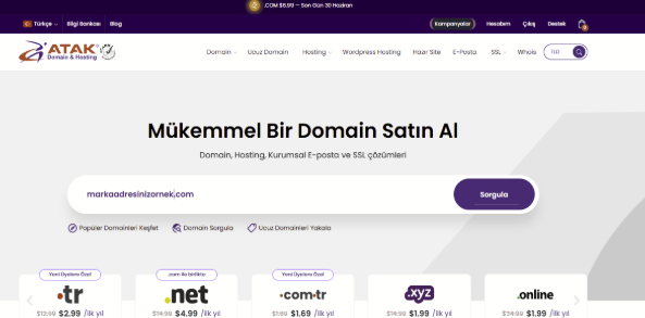 .COM Domain Kaydı Nasıl Yapılır?
