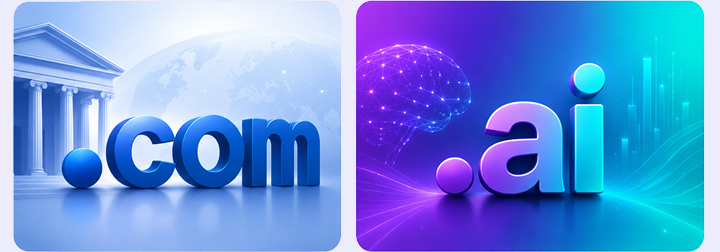 .com и .ai: какое доменное расширение выбрать для бренда?