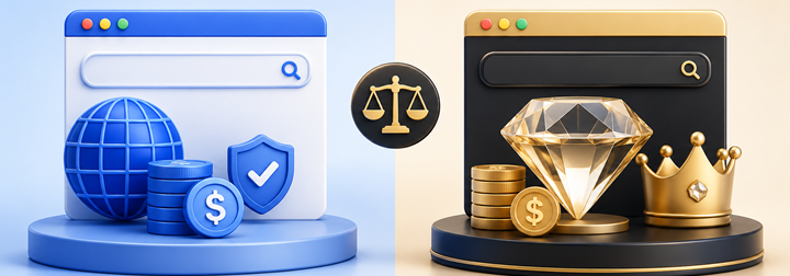 Standard vs. Premium Domain Names