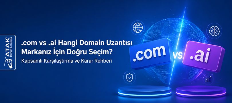 .com vs .ai Hangi Domain Uzantısı Markanız İçin Doğru Seçim? Kapsamlı Karşılaştırma ve Karar Rehberi