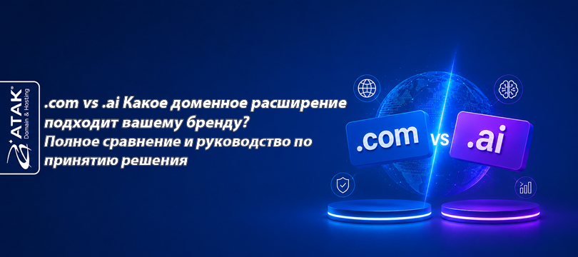 .com vs .ai Какое доменное расширение подходит вашему бренду? Полное сравнение и руководство по принятию решения